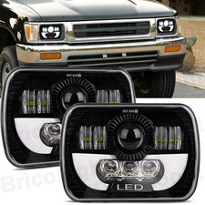 Pair 5x7 Led Headlights Hilow Beam For Toyota Pickup 1982-1995 Hardbody Truck