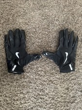 Nike Vapor Jet 8.0 Football Gloves Black/White Medium Full Finger Breathable