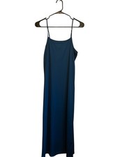 Open Edit Women  s Slip Full Slip Dress, Turquoise, Size L Regular Fit