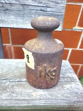 Gewicht alt  f&uuml;r Waage Sackwaage Gu&szlig;eisen Bauer Kr&auml;mer 1kg Nr. 9 sn313