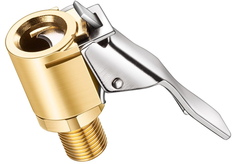 Brass Locking Tire Air Chuck, Tire Inflator Hose Adapter for Twist On Connect...