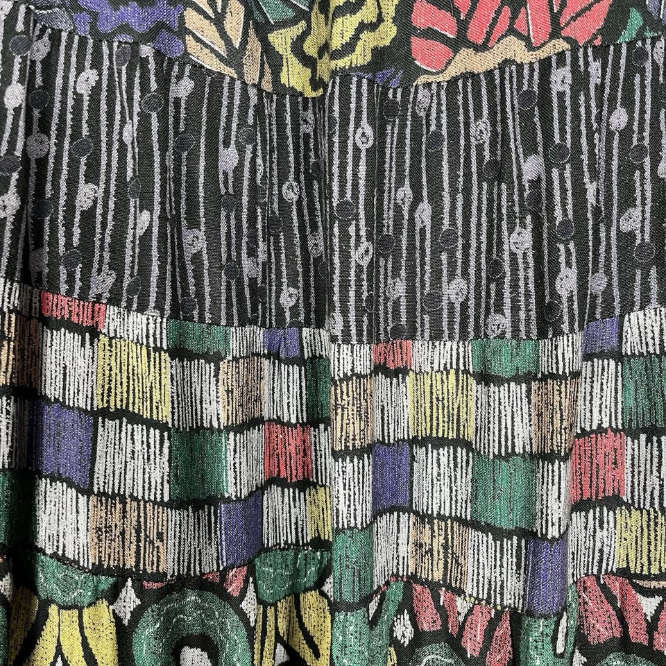 Falda De Colección Midi Círculo Talla Única Phool Boho India Falda Gitana Campesina Colorida Foto 4 de 4