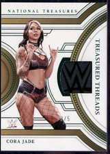 2024 Panini National Treasures WWE Treasured Threads Emerald Cora Jade /5