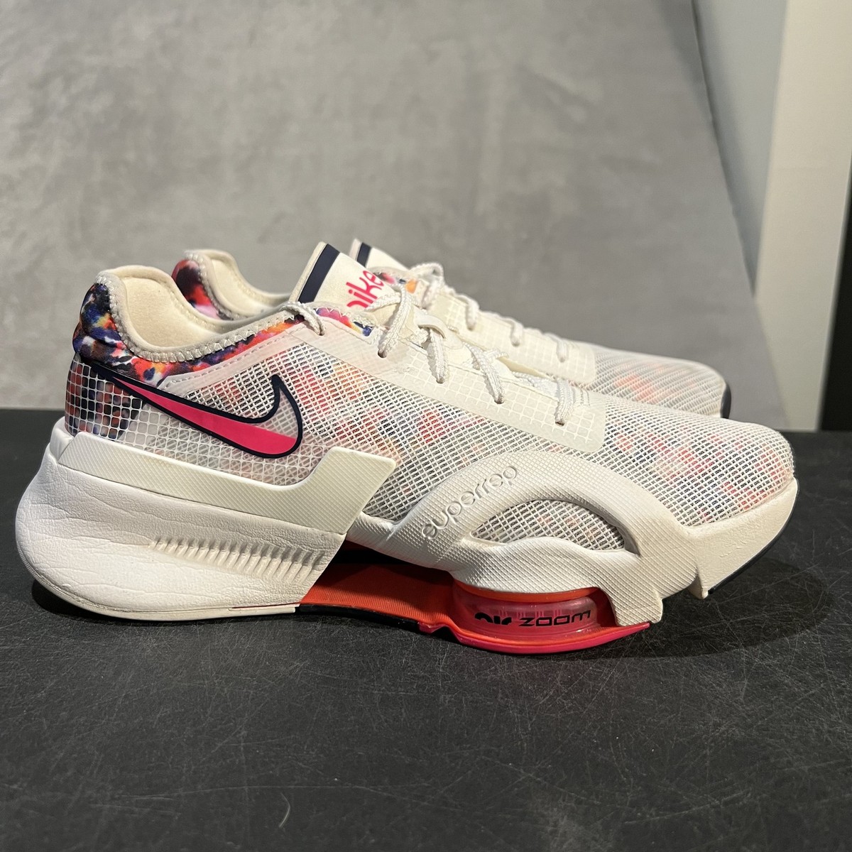 Nike Air Zoom SuperRep Shoes Womens 10 White Athletic Trainers DA9492-100