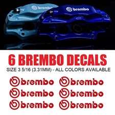 Brake Decal For Brembo Caliper High Temp Decal Vinyl Sticker Automotive