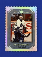1994 Donruss Elite Series Felix Potvin Die-cut Holofoil Hockey Card #8; #d /10k