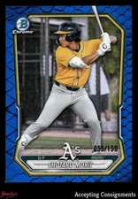 2026 Bowman Chrome Prospect Blue Reptilian Refractor Shotaro Morii 55/150 ROOKIE