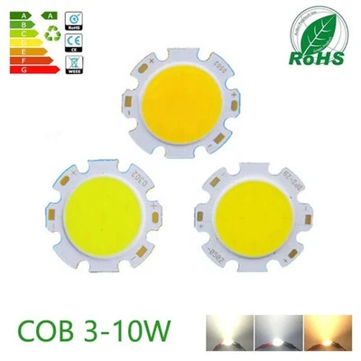 Chip COB kaltweiß Warm 3W 5W 7W 10W 12W 15W LED Power Rund Länglich Neutralweiss - Bild 1 von 4