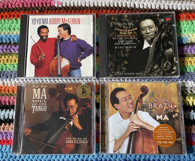 Yo-Yo Ma 4 CD Lot Hush Bobby McFerrin Soul Tango Piazzolla Obrigado Brazil