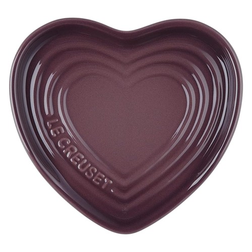 Le Creuset Heart Spoon Rest Fig Purple Ceramic Tool Holder Heat & Cold Resistant - Picture 7 of 10