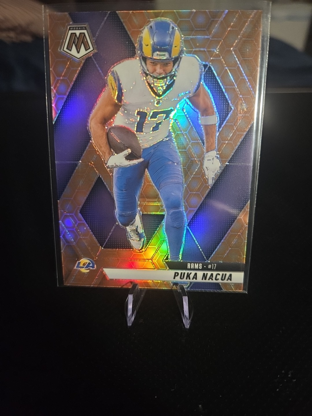 Puka Nacua HONEYCOMB Prizm #102 CASE HIT SSP - 2025 Panini Mosaic (MINT) 💎🔥