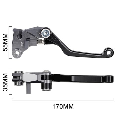 Motorcycle Brake Clutch Lever Foldable CNC Pivot Folding for KLR650 KLR 650  - Picture 3 of 8
