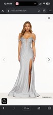 Sherri Hill 56100 Silver Gown Dress