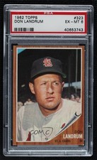 1962 Topps Don Landrum #323 PSA 6 2d2