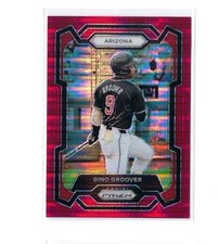2024 Panini Prizm Gino Groover #91 Red Pulsar Prizm /399 Rookie Rc Diamondbacks