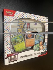 Pok mon TCG Scarlet Violet 151 Poster Collection Box 3 Packs New Sealed G2
