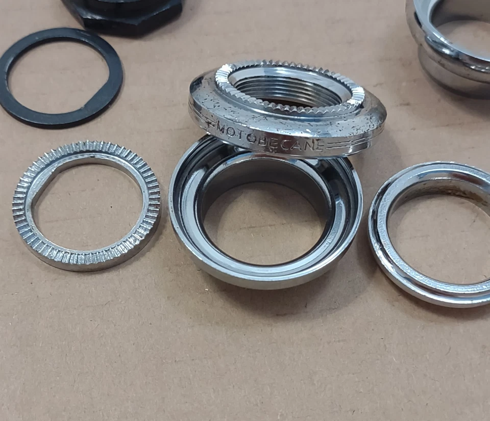 Auriculares Bicicleta Motobecane Vintage Roscados Franceses Tamaño 1" Ciclismo Ciclismo Foto 2 de 4