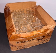 Vtg 1/2oz UNUSED Glass CREAMER Milk Cop Bottle Fm Old Hospital Storage LOT of 75