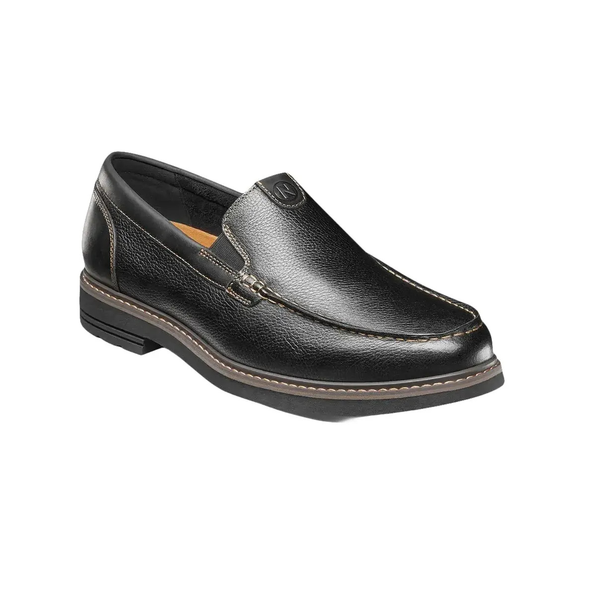 Nunn Bush Owen II Moc Toe Venetian Loafer Dress Shoes Black Tumbled 85153-007 20090₽