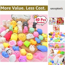 Squishies 40pcs Mochi Squishy Toys Party Favors for Kids Stocking Stuffers Mi...
