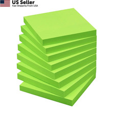 Sticky Notes 3x3 Self-Stick Bright Colors 3 x 3 inch, Green