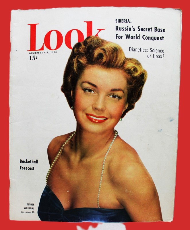 LOOK MAGAZINE 5 DECEMBER 1950  NEWS EVENTS FICTION STORIES - ESTHER WILLIAMS