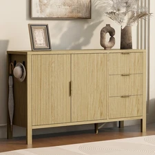 Modern Buffet Sideboard Entryway Storage Cabinet with Drawers for Living Room