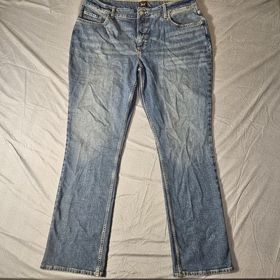 Lee Denim Jeans 20W L 20W G Men's Medium Wash Straight Leg 38 W 32L