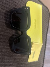 Mosanana Women s Oversized Rectangular Black Frame Sunglasses Trendy Style NEW