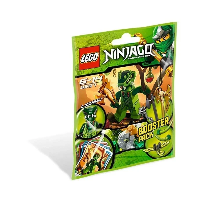 LEGO Ninjago Lizaru Minifigura 9557 Booster Pack Nuevo Sellado Raro Foto 3 de 4