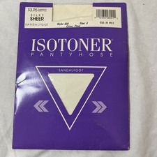 Isotoner Pantyhose Whisper Light Frost Sz 2 Sheer Sandalfoot