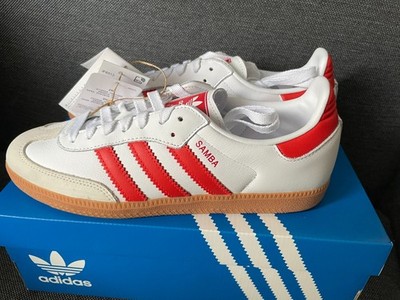 adidas Originals Samba OG Cloud White Solar Red Off IF6513 Damen 41 1/3 WMNS neu