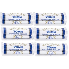 Zig-Zag Cigarette Roller 70mm | Classic Manual Rolling Machine 6 Pack