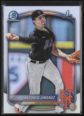 2025 Bowman Draft Antonio Jimenez Chrome Refractor #BDC-56 1st New York Mets