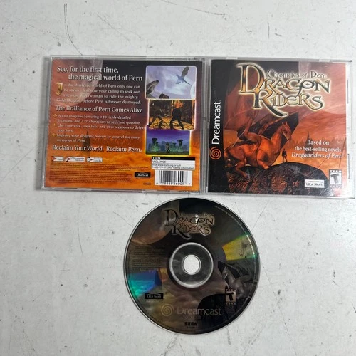 Dragonriders: Chronicles of Pern (Dreamcast, 2001) Ubisoft Action Video Game