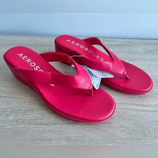 Aerosoles Isha Women's Wedge Sandals Pink Size 7