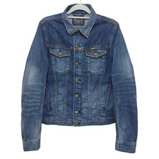 Diesel Industry Giacca Camionista Uomo L Denim Blu Classico Outdoor Cotone Casual