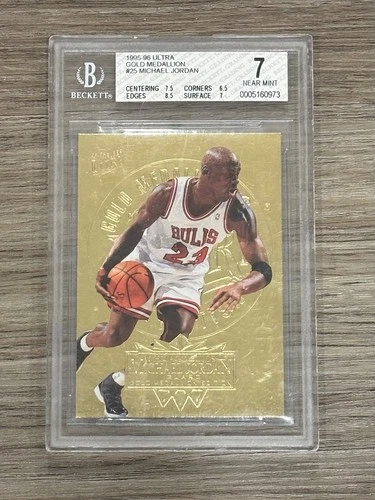 1995 Ultra Michael Jordan Gold Medallion #25 BGS 7 NM Chicago Bulls GOAT!