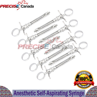 8 German Dental Anesthetic Syringe Self-Aspirating 1.8CC-Dental Instruments-A+