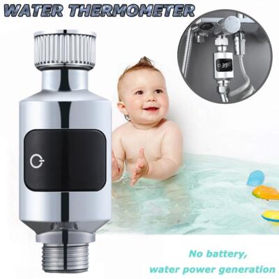 Digital Shower Temperature LED Display Water Thermometer Realtime Monitor