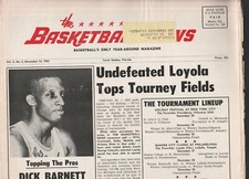  THE BASKETBALL NEWS, DECEMBER 15, 1963-DICK BARNETT  ON THE COVER