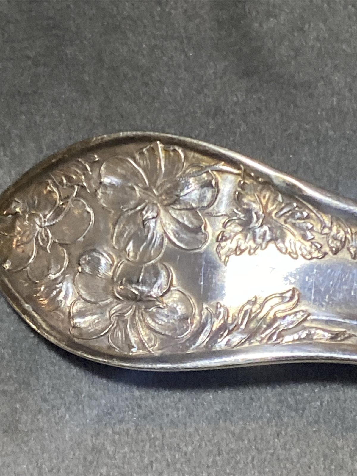 Lot Of 5 Fairfield Plate Spoons Flowers Design Vintage Spoons eBay