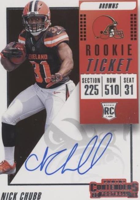 2018 Panini Contenders Nick Chubb #113 for sale | eBay