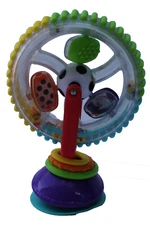 Sassy Wonder Wheel Activity Center For Babies  6-24 Months 7" T Suction Bottom