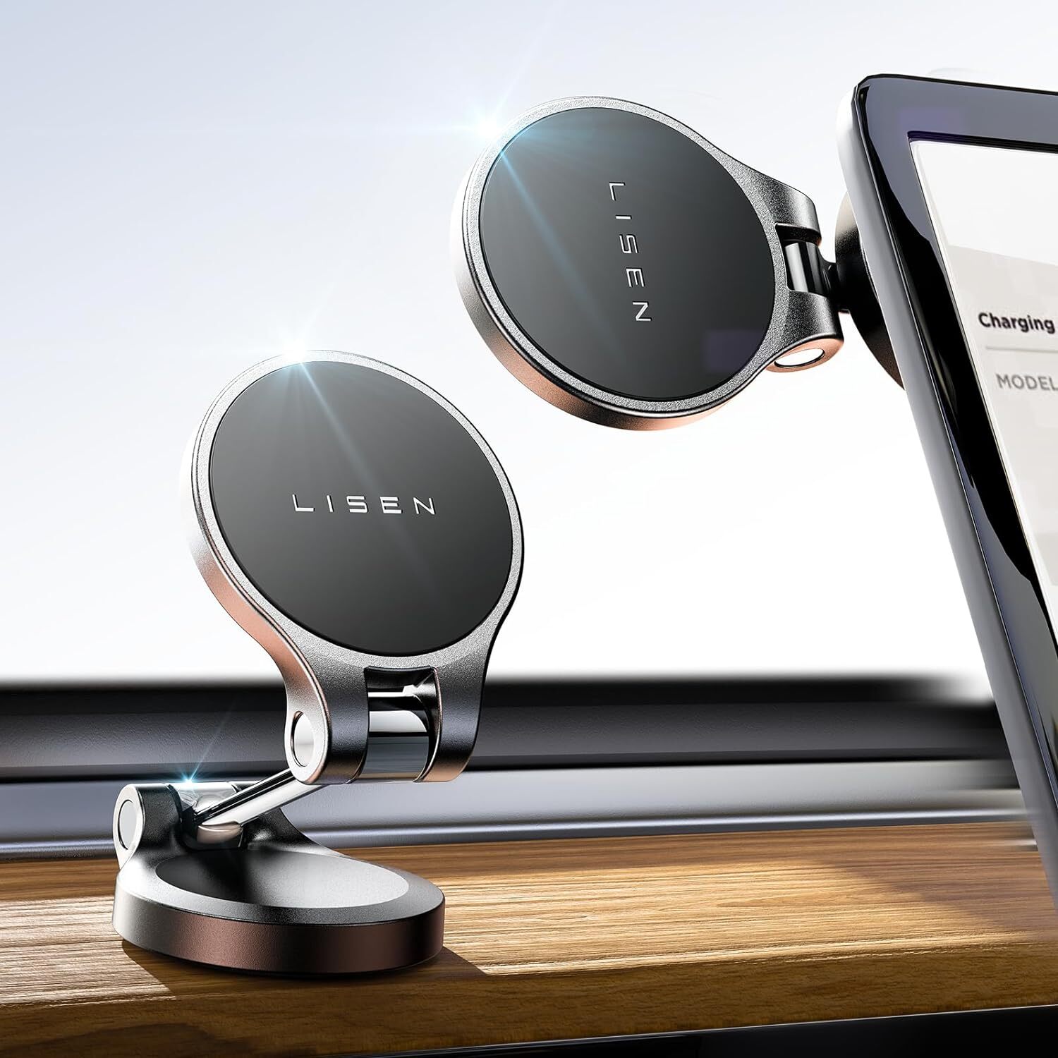 Magnetic Phone Holder for Car Foldable 1