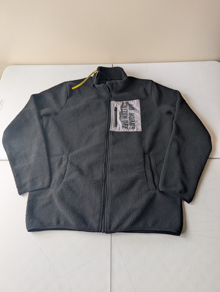 Livergy Fleece Jacket Mens Size XL Gray Full Zip NWT NEW