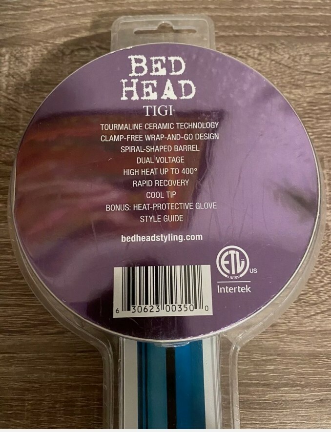 Bed Head Tigi Curlipops 1 inch Tourmaline Ceramic Spiral Styling Iron