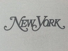 24" New York Wood Wall Word Decor Art Sign 