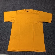 Vintage Screen Stars Best Shirt Adult Medium Orange Blank Plain Single Stitch