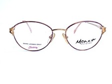 New VTG Monet Eyewear Oval Gold Metal Eyeglasses MT-78 TOR Marine 50 17 130